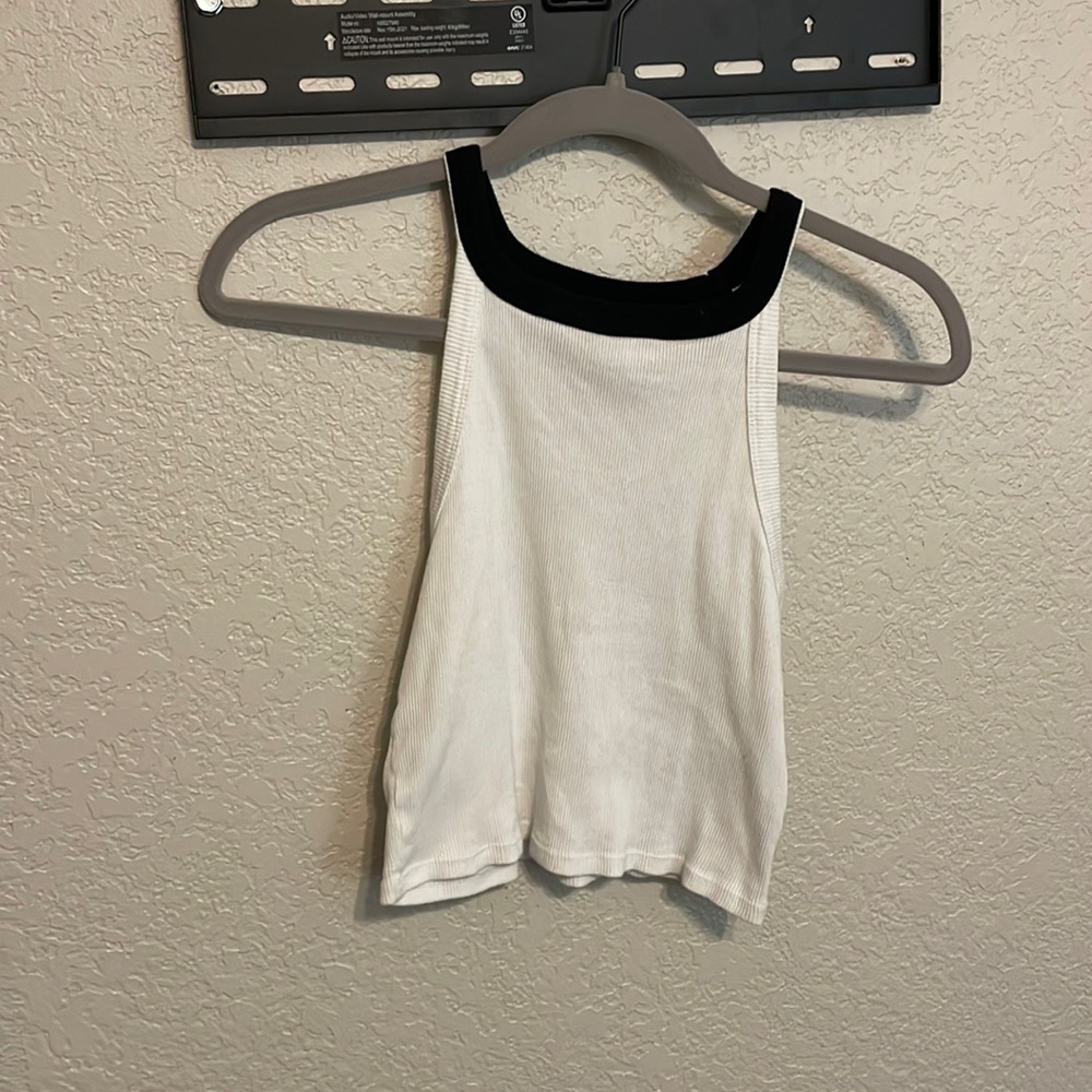 HIGH NECK CROP TANK